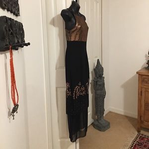 Vintage Platinum Dorothy Schoelen dress w/blouse